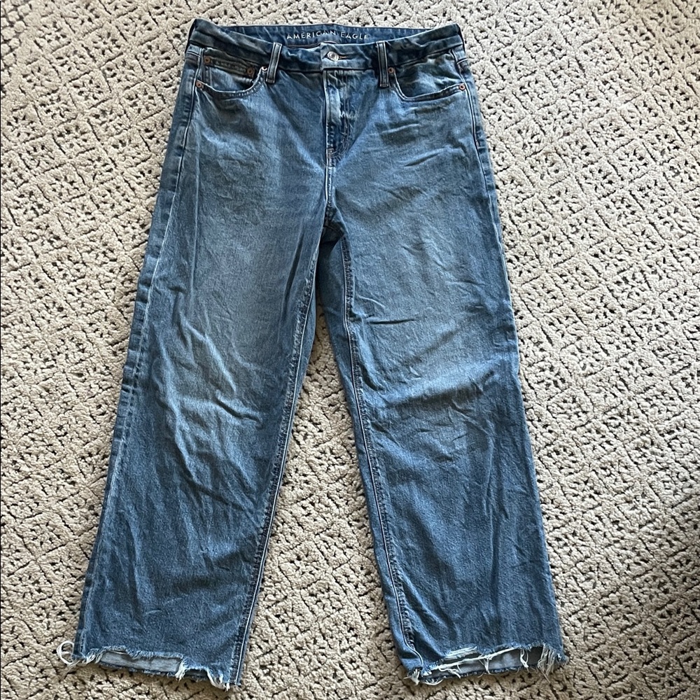 AE curvy stovepipe jeans